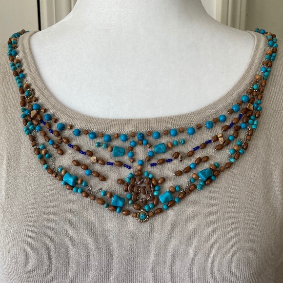 2 Piece Beaded Tank/Jacket SET - Picture 3 of 9